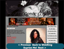 Tablet Screenshot of gothic.lilithezine.com